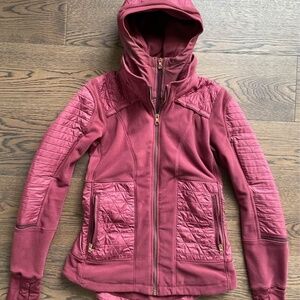 Lululemon Fleecy Keen Jacket Wineberry Size 6